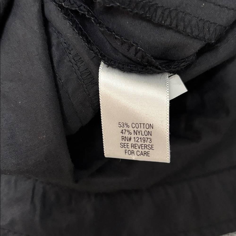 Simply Vera Vera Wang Black Utility Snap Front Jacket with 3/4 Sleeves size L - Picture 11 of 12